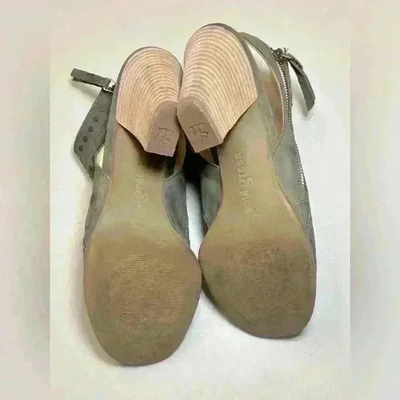 Paul Green Cayanne Peep Toe Bootie Olive Green Nubuck Size 6 1/2 UK, Size 9 U.S. - Picture 7 of 10